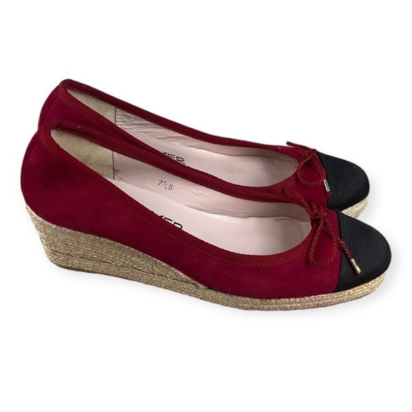 Paul Mayer Shoes - Paul Mayer Attitudes Round Toe Wedge Espadrille Heels Size 7.5